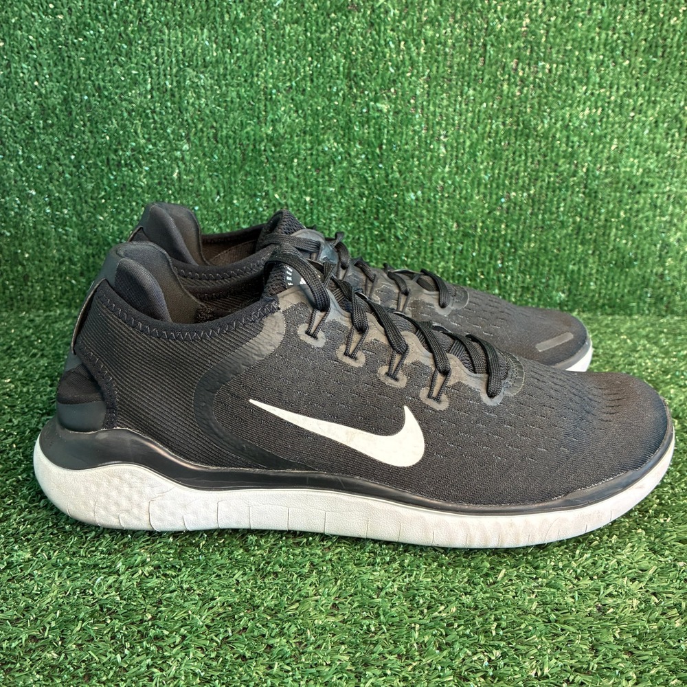 Nike Free RN 2018 Running Lightweight Flexible Breathable Sneaker Black Men 10.5